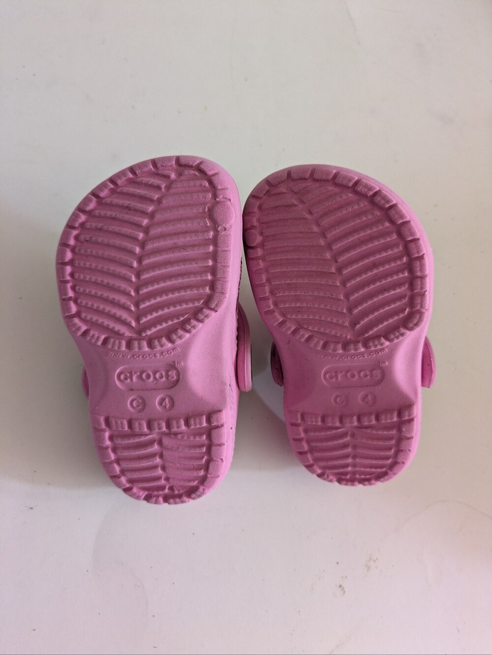 CROCS Kids Pink Foam CROCS Sandals Size 4 - Picture 5 of 6